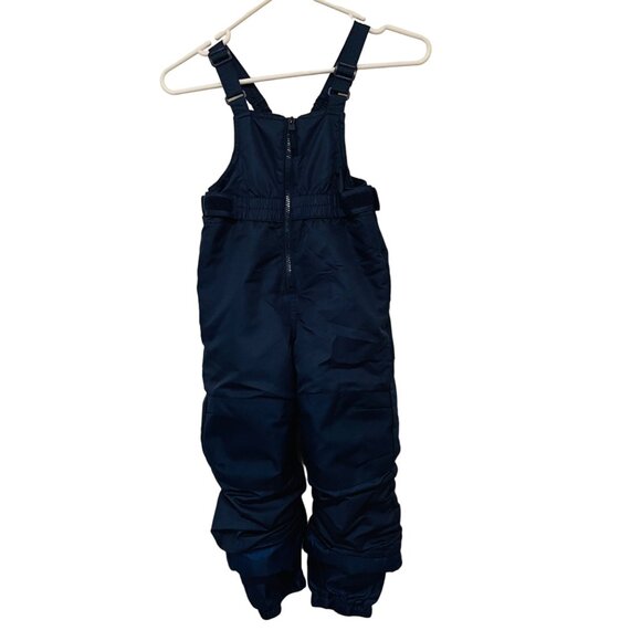 Cat & Jack Kids' Navy Snow Bib Overalls Size 4T Adjustable Straps Elastic Waist - Picture 1 of 6